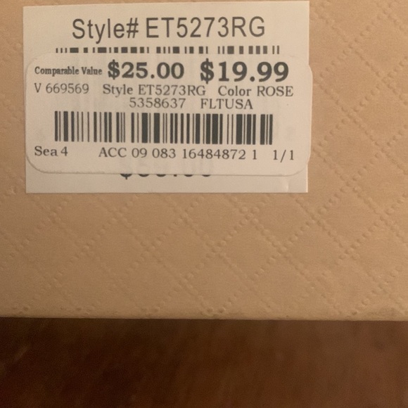 Watch by Ellen Tracy, Rose Gold, Never Worn - Picture 5 of 5